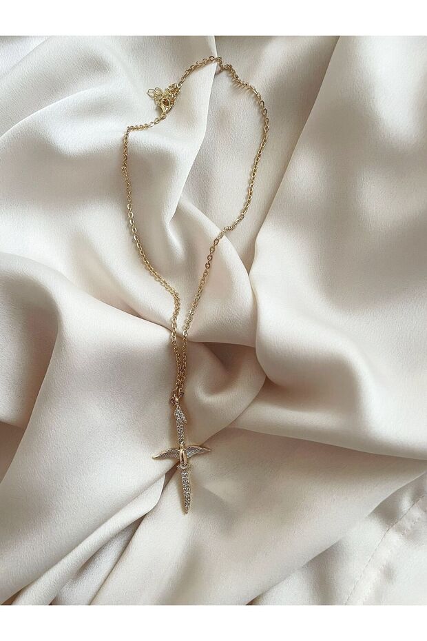 Helen Elif Necklace Phoenix Bird Necklace Gold Color with Jewelry Craftsmanship