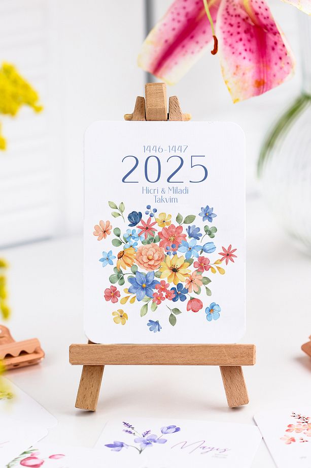 Çiçekli Takvim 2025 - 1