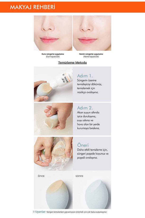 Islandığında Hacmi Büyüyen Makyaj Süngeri Water In Sponge - 3