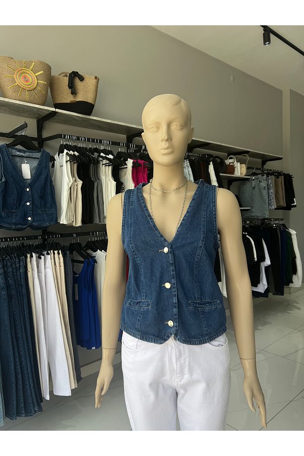 Kot Denim Yelek - 3