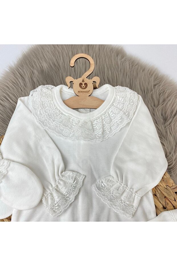 Dantel Detaylı Üçlü Set - 2