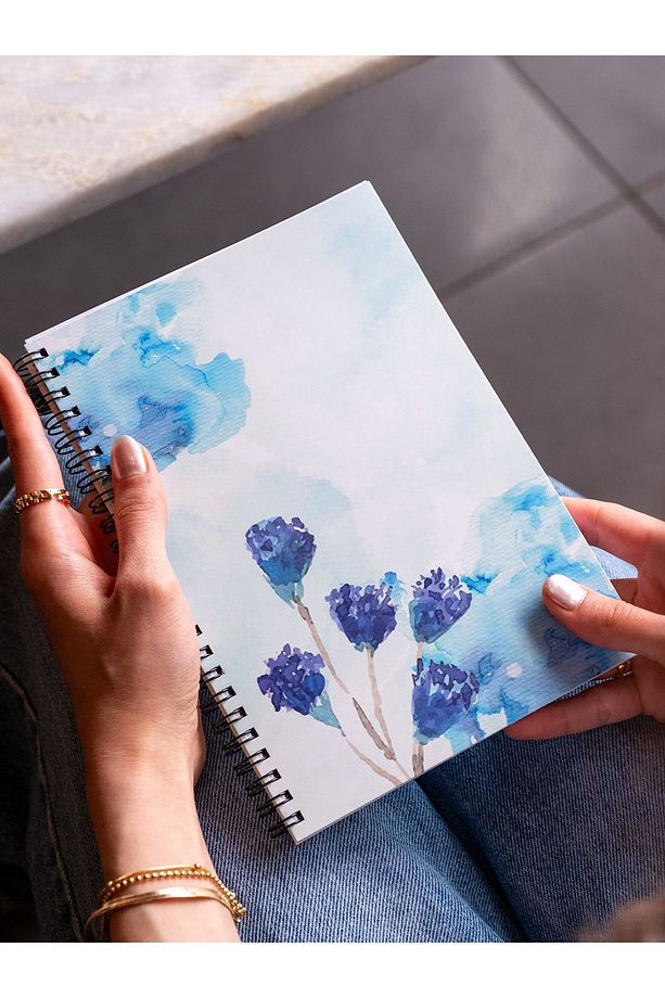 Spiralli Okul Defteri 80 yaprak 4'lü Set - A5 Boy Kareli Defter - 7