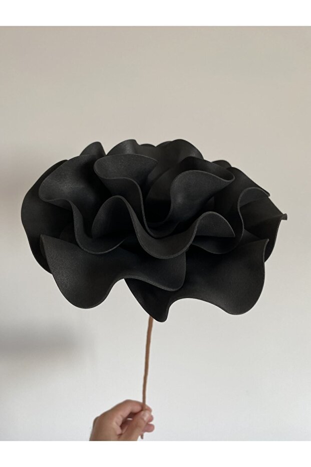 Decorative Handmade Luxury Latex Eva Artificial Flower - Plain BLACK - Foam flower