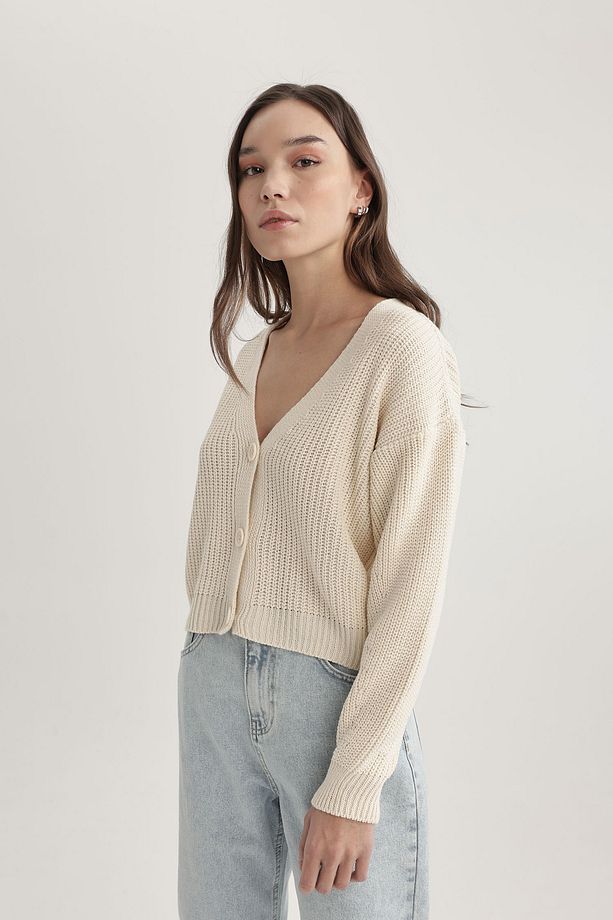 Regular Fit V Yaka Hırka B7867axns - 5