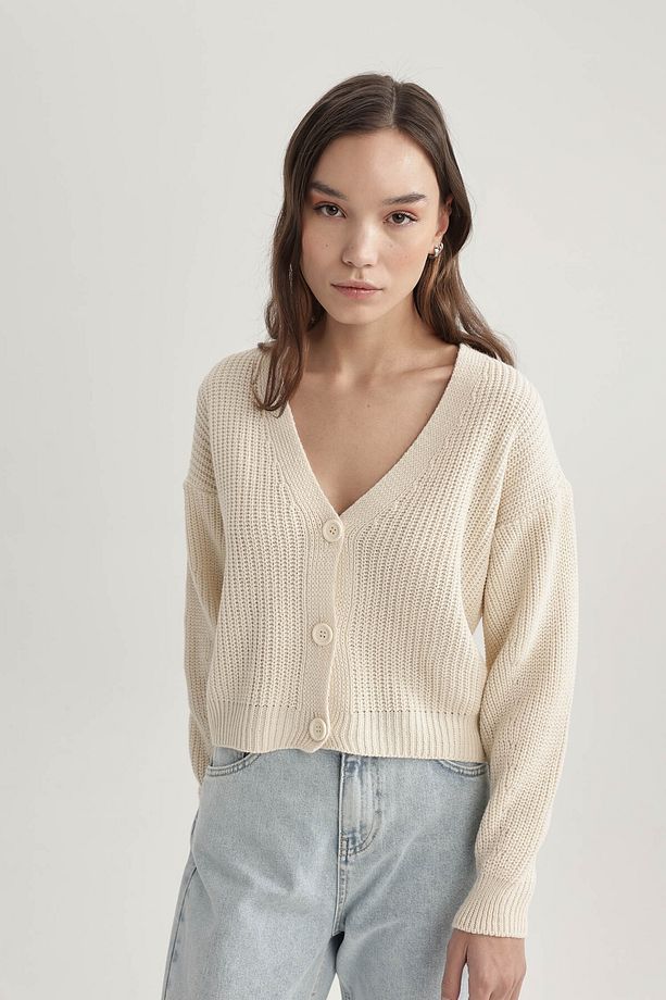 Regular Fit V Yaka Hırka B7867axns - 2