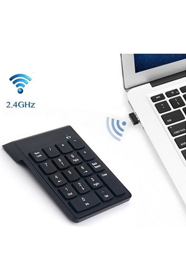 Kablosuz Numeric Numerik Keypad 18 Tuşlu Sayısal Klavye Numpad - 4