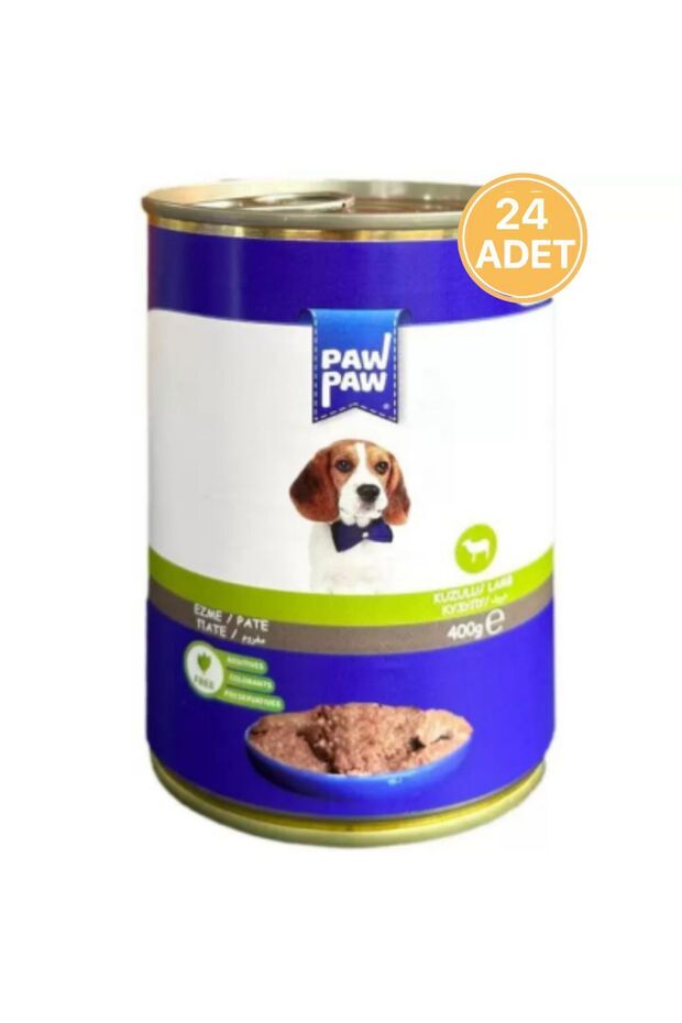 Pate Kuzulu Yavru Köpek Konservesi 400 gr (24 ADET) - 1