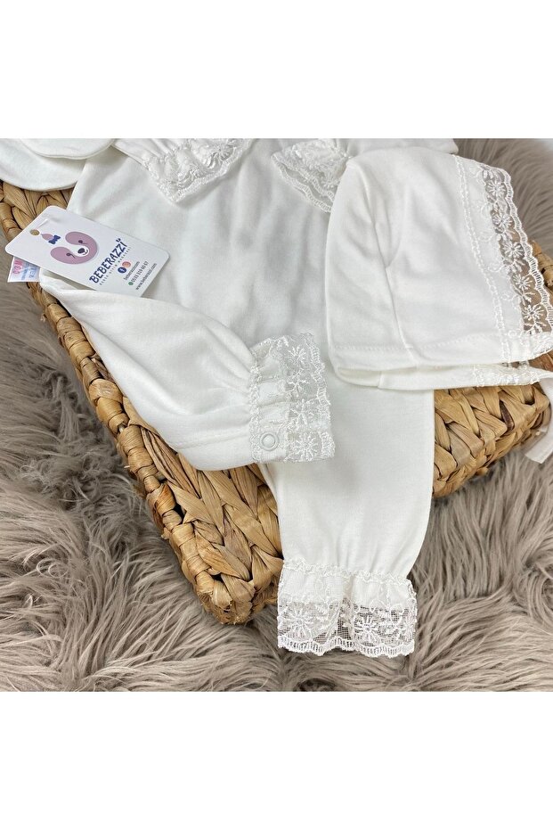 Dantel Detaylı Üçlü Set - 6