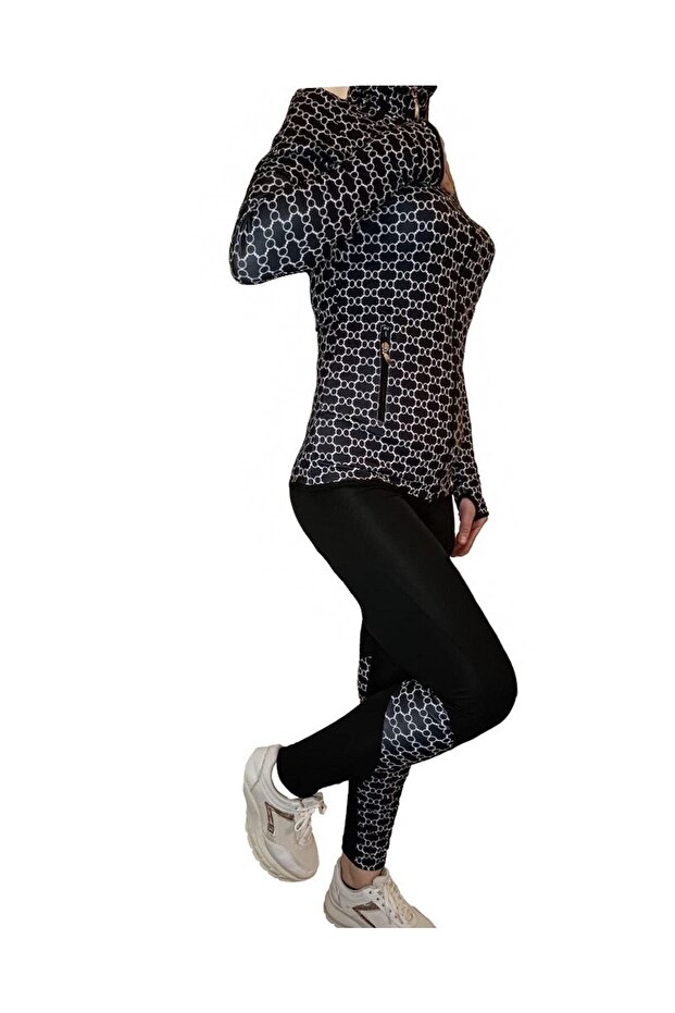 Taytlı Eşofman Takımı Kumaş - 4