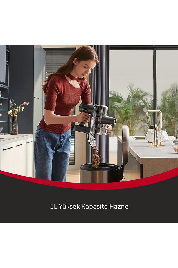 Forza Hepa Filtreli Kablosuz Dikey Süpürge Islak Mop Ve Turbo Başlık Hediyeli - 6
