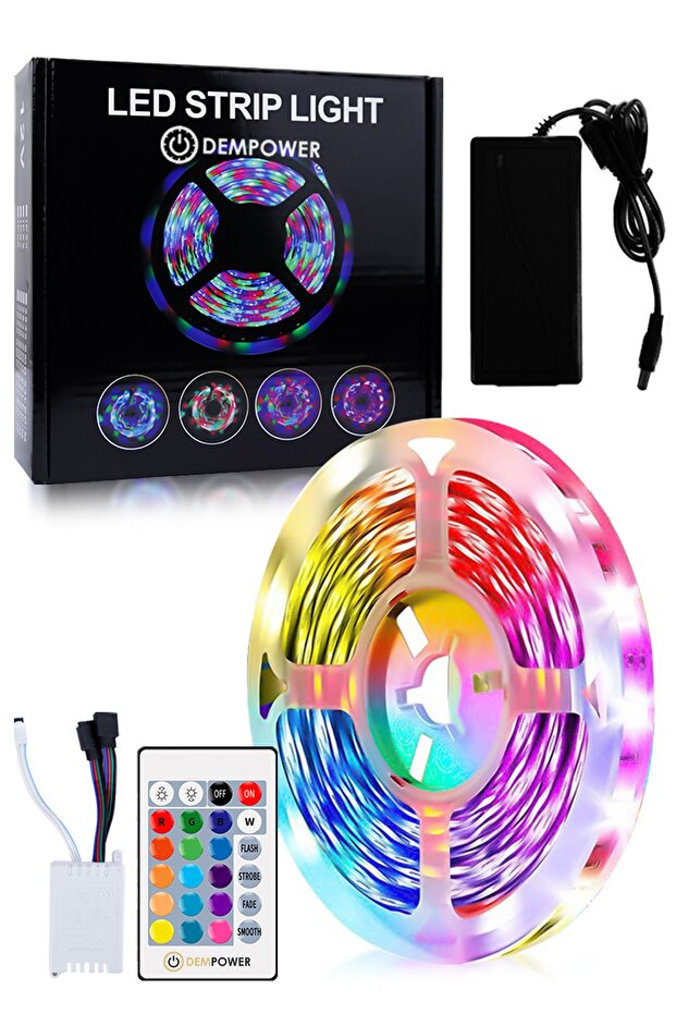 Kumandalı Rgb Şerit Led 5 Metre - 1