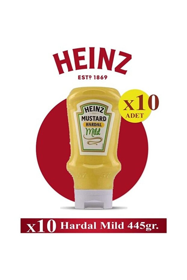 Hardal Mild 445 gr x 10 Ad - Heinz - 1