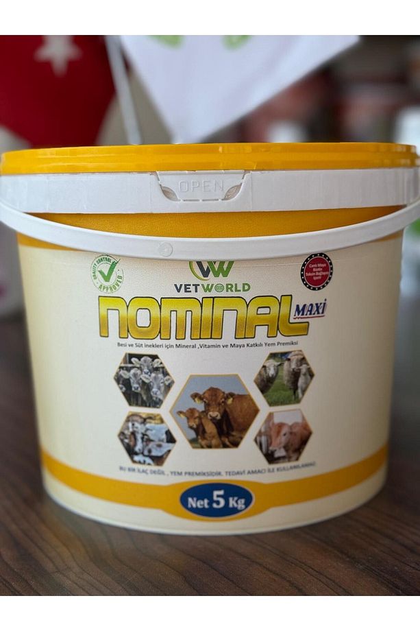 Nominal Maxi Besi ve Süt İnekleri için Vitamin Mineral ve Maya Katkılı Yem Premiksi 5KG - 2