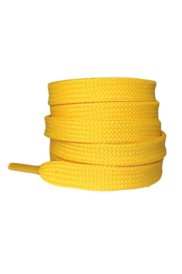 Yassı Spor Ayakkabı Bağı 1cm X 120cm 1 Çift Sarı - 3