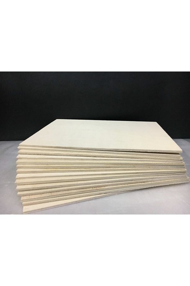 - Kavak Kontraplak - 1 Adet 8 Mm A4 Boyutu (hobi, Yakma, Dağlama) - 2