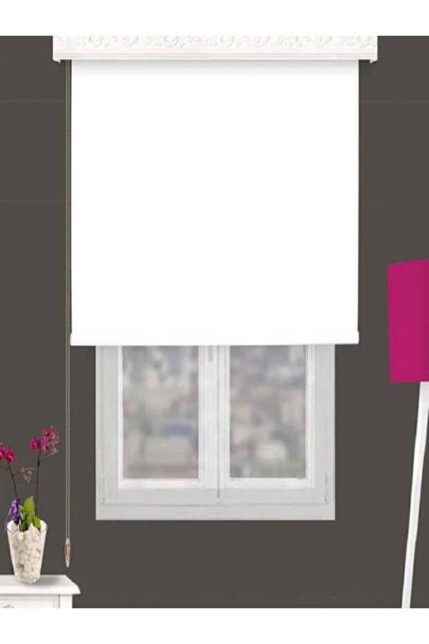 Networkavm Beyaz Stor Perde 190 X 295 - 1