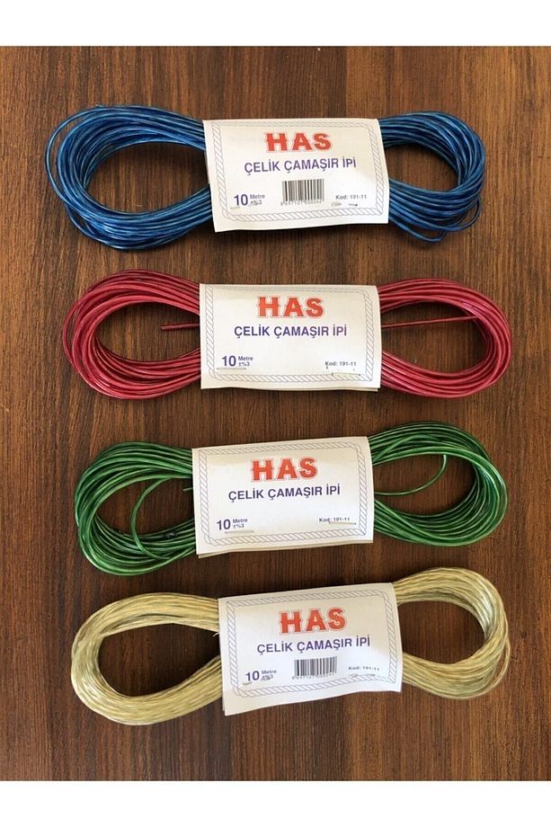 Çelik Çamaşır Ipi 10 Metre 3 Adet - 1