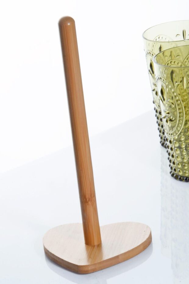 Heart Shaped Bamboo Paper Towel Holder & Napkin Holder