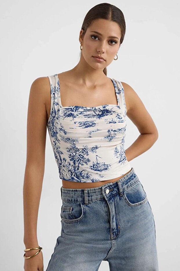 Patterned Tank Top - 3