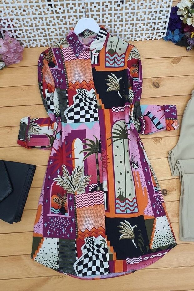 Long Printed Tunic - 1