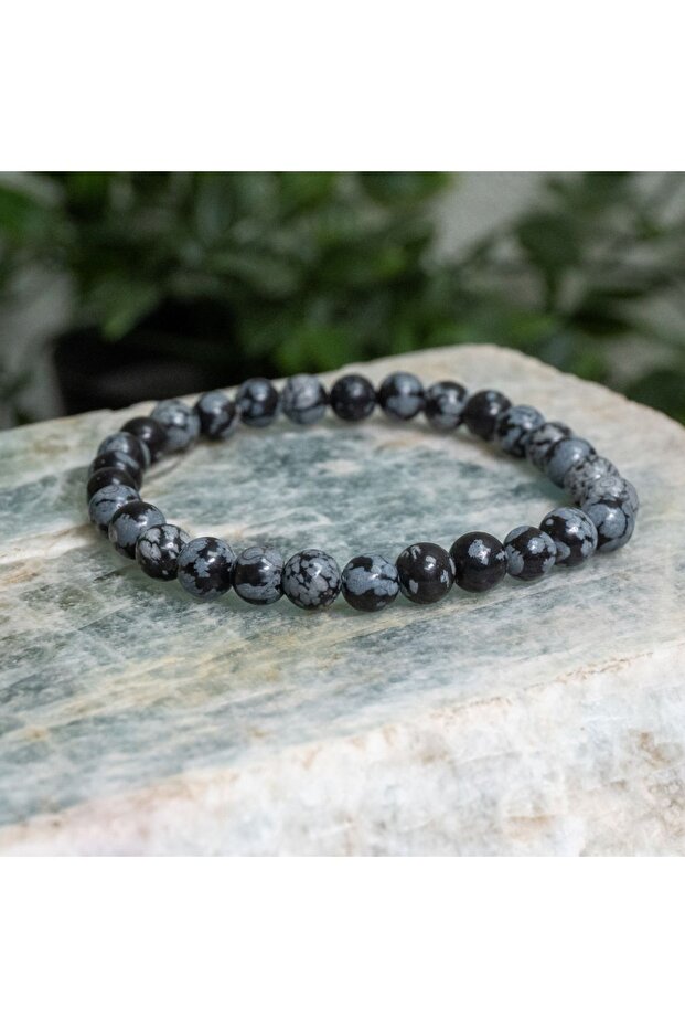 Certified Natural Obsidian Stone | Natural Stone Amber - Rhodochrosite - Chrysocolla | Gift Natural Stone