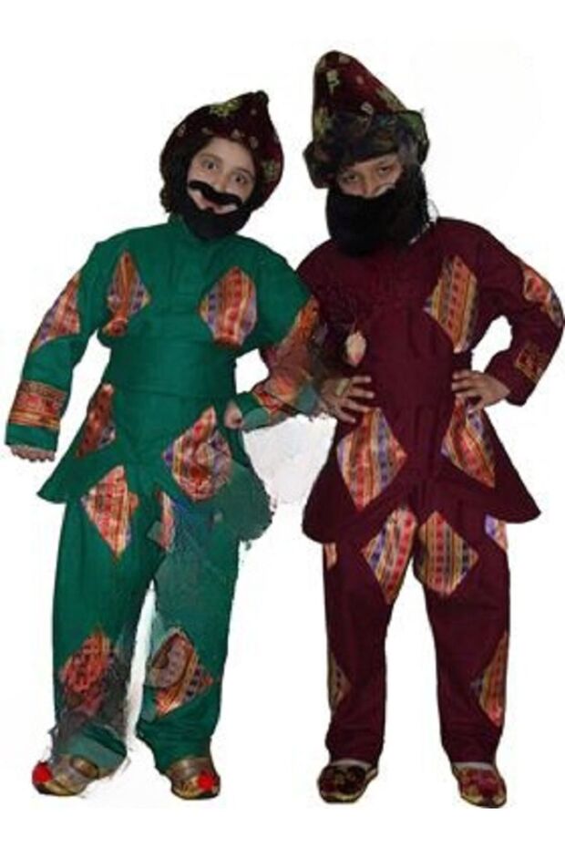 Blackhead Children's Costume Hacivat Blackhead Costume