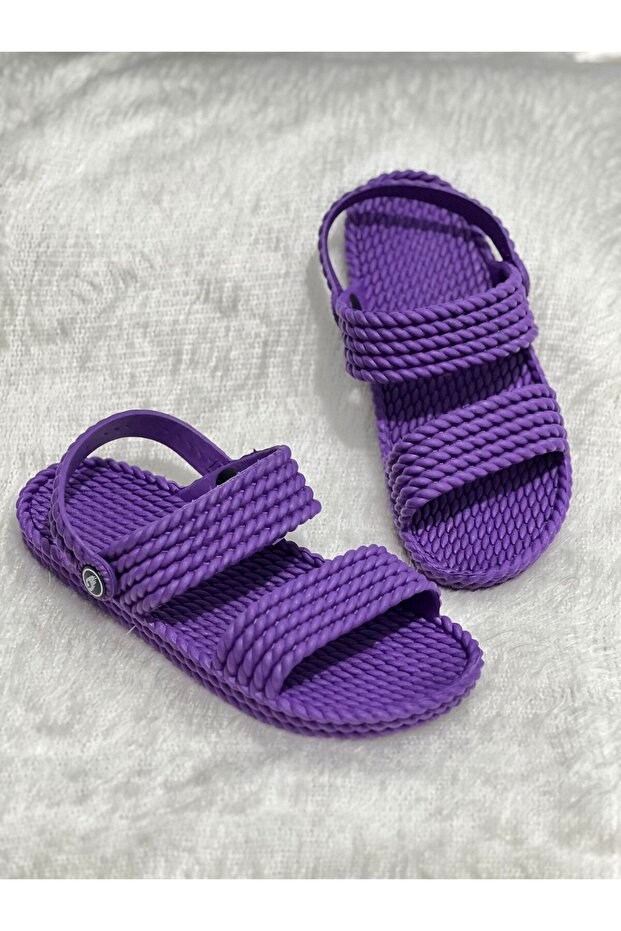 Rope Detailed Women's Sandals Slippers with Soft Soles