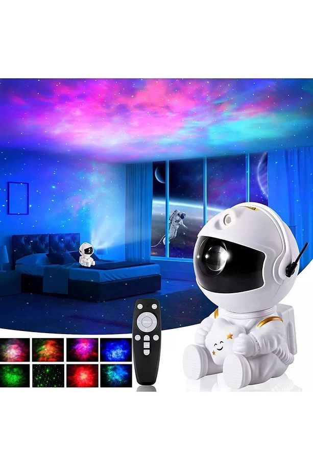 Astronot Yıldız Projeksiyon Lambası, Gece Lambası, Lazer Show, Çocuk Gece Lambası, Hediyelik Eşya - 1