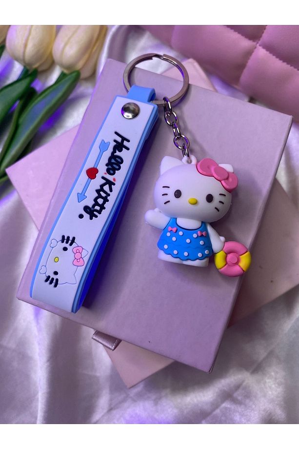 anahtarlık mayolu hello kitty yaz konsepti hediyelik - 1