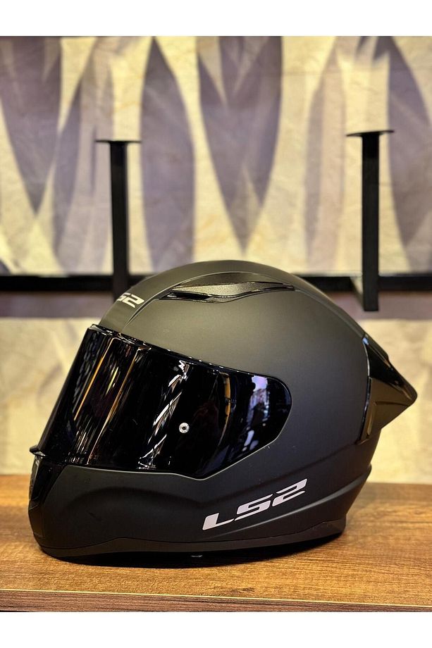 RAPID 2 MAT SİYAH KASK Full paket Yarış Spoiler ve Siyah Vizör ECE 22.06 sertifikalı - 5