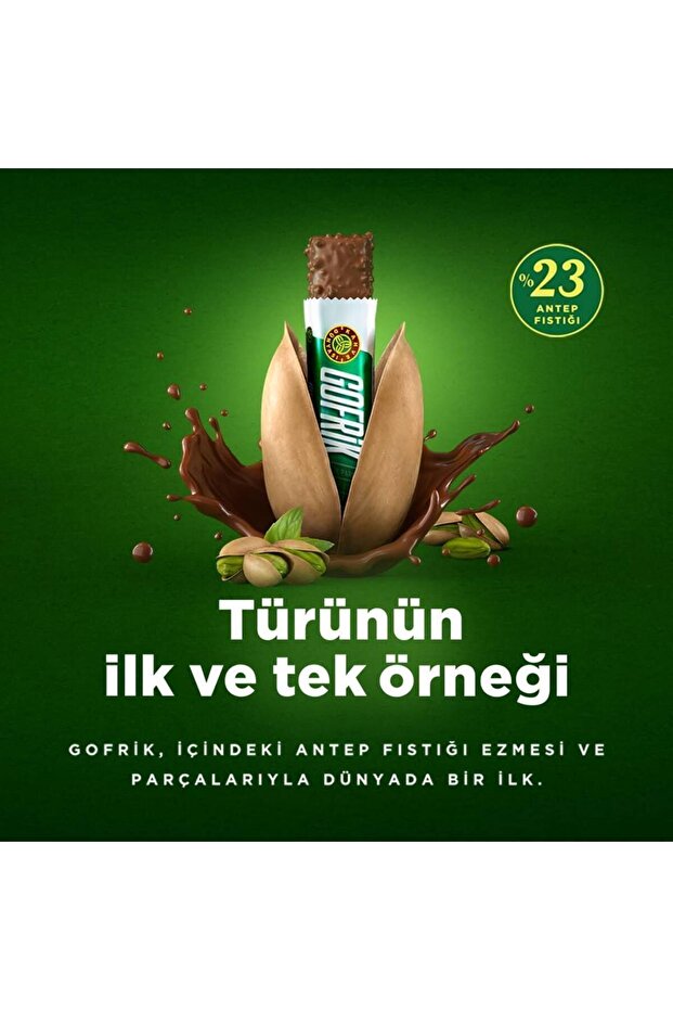 Gofrik Fıstık Parçacıklı Sütlü Mini Gofret 125gr - 3