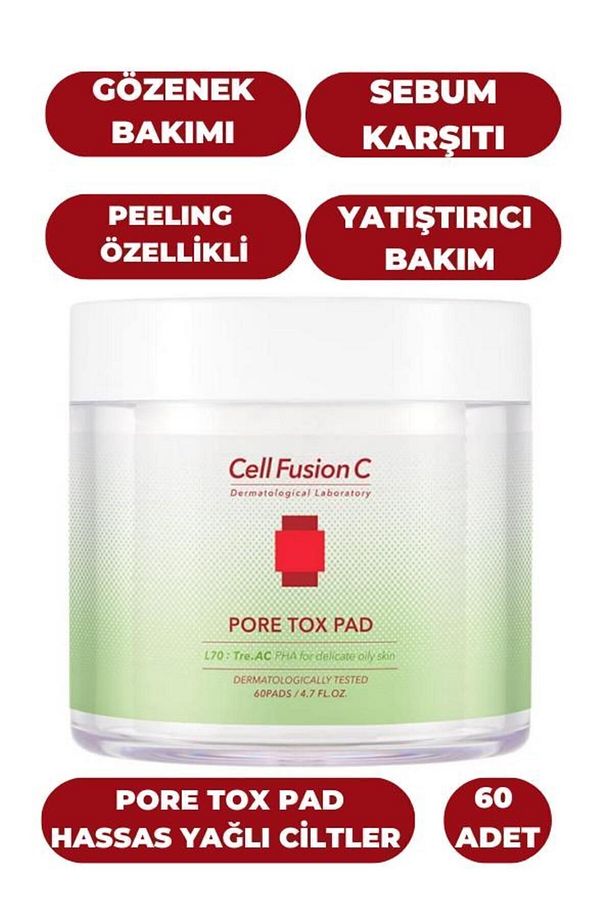 Pore Tox Pad Tüm Cilt Tipleri Için Gözenek Sıkılaştırıcı Gözenek Bakım Pedi 60 adet - 3