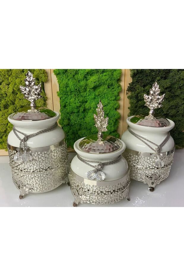 Gümüş Kavanoz Seti - 1