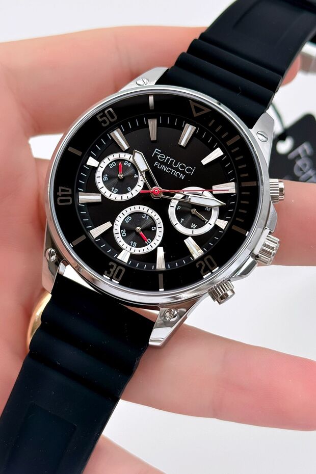 Function Silikon Kordon Erkek Kol Saati - 1