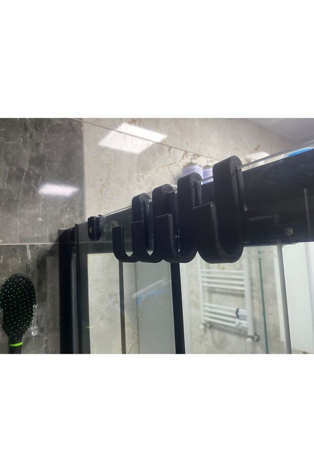 Duşakabin Askısı Banyo Ve Bornoz Askısı 4 Adet - 1