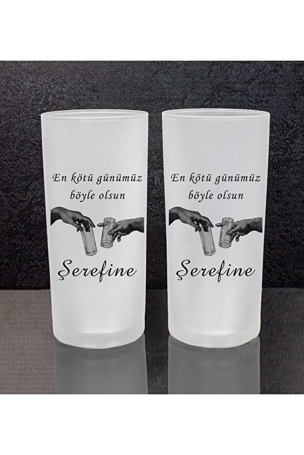 Şerefine 2'li Rakı Bardağı - 1