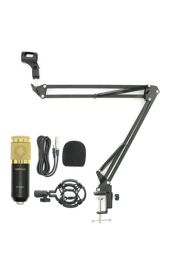Profesyonel Mikrofon Kitleri V8 Ses Kartı Ile Karaoke Mikrofon Standı Kondenser Usb Mikrofon Bm800 - 2