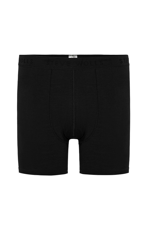 Erkek Siyah Tekli Uzun Paça Bambu Boxer - 25200 - 1