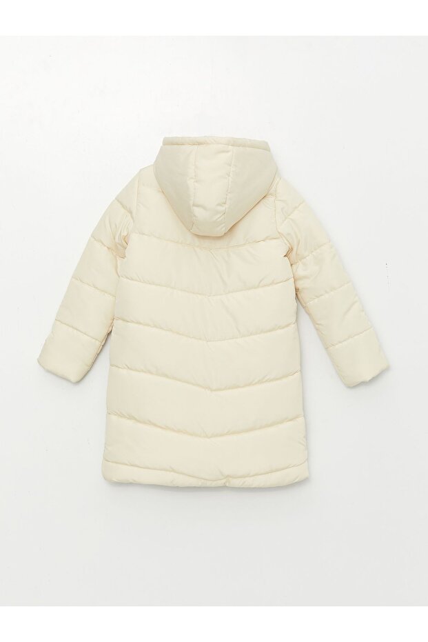 Kapüşonlu Basic Kız Çocuk Mont - 2