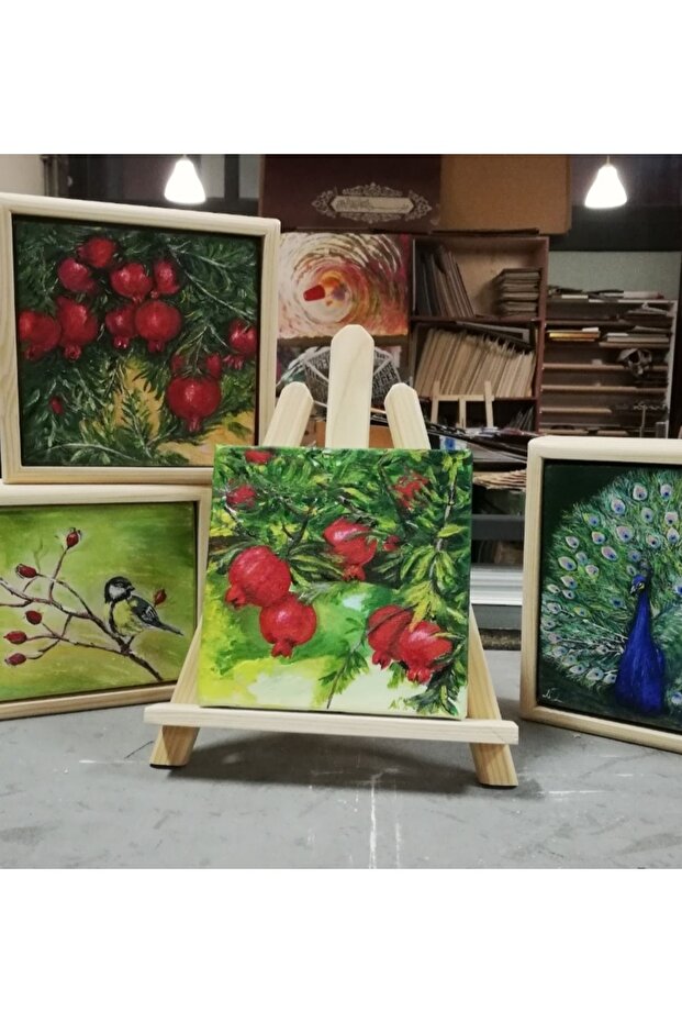 Esart mini ahşap şövale - 2