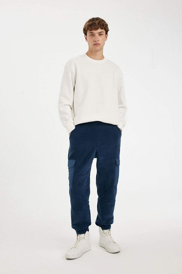 DFC - Regular Fit Normal Kesim Kargo Cepli Polar Lastikli Paça Eşofman Altı - 1