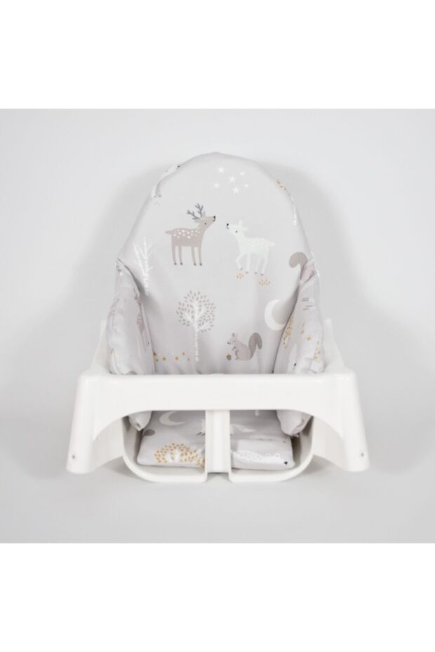 Highchair Cushion - Gray Animal