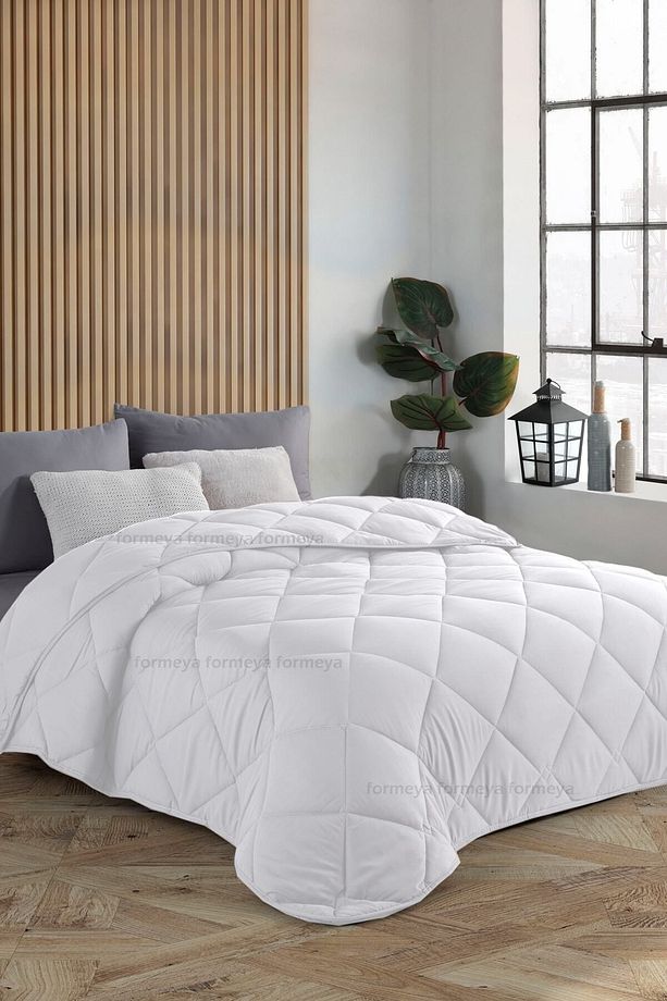 Beyaz Soft Dört Mevsim Tek Kişilik Yorgan 155*215 cm - 3