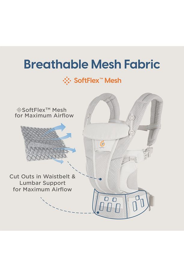 Omni Breeze Softflex Mesh 0-4 Yaş , 4 Taşıma Pozisyonlu Kanguru , Yeni Doğan Ve Küçük Çocuklar - 3