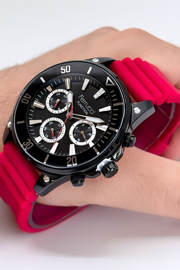 Function Silikon Kordon Erkek Kol Saati - 2