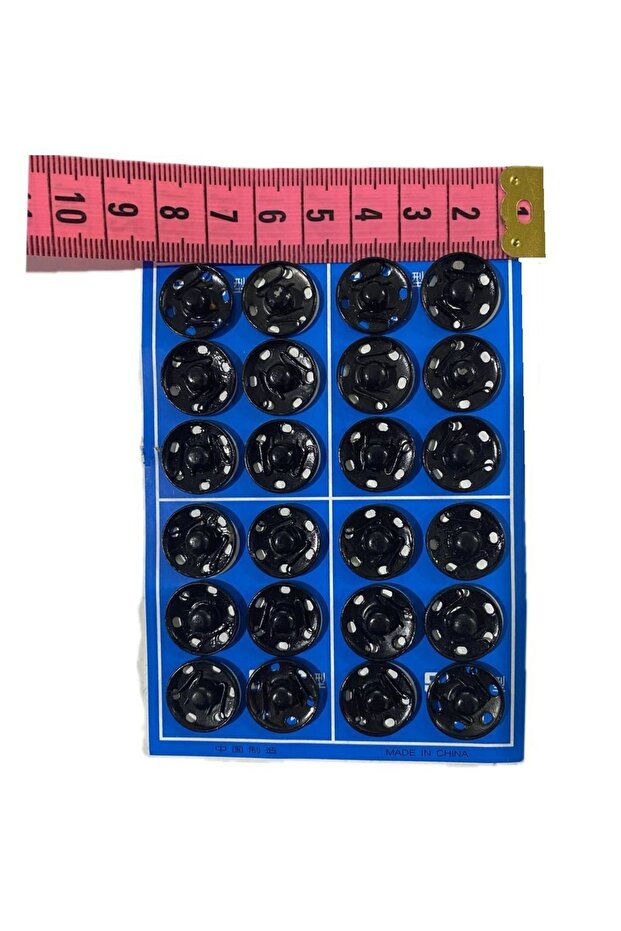 Strut Snap Black#3(14mm) 24 Pieces
