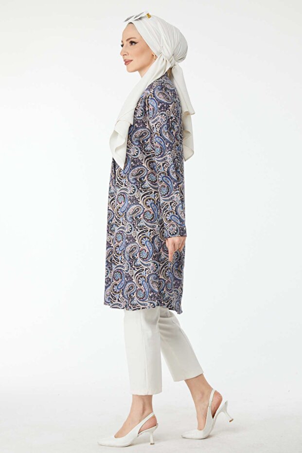 24504-SAKS Patterned Tunic - 3