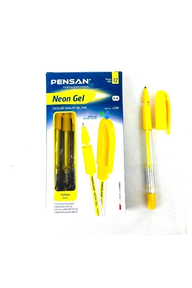 Neon Gel Ballpoint Pen 1 Mm Pack of 12