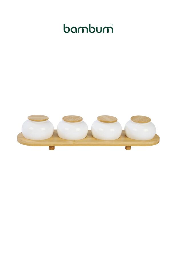 Simple 4'lü Baharat Seti Standlı