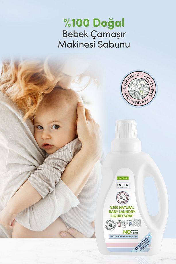 %100 Doğal Bebek Çamaşır Sabunu (Bitkisel Deterjan) Yumuşatıcılı Lavanta 750 ml - 6